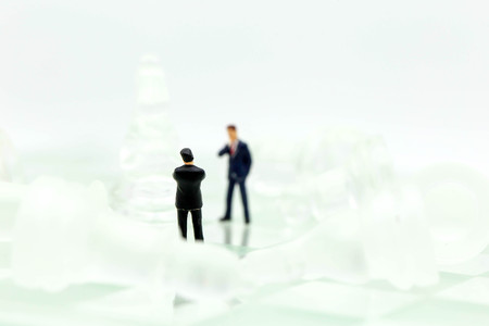 Chess business with miniature people : businessman  idea for competition, success and leadership concept.の写真素材