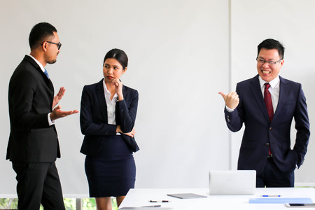 Business People Meeting Communication Discussion Working Office ,Meeting Corporate Success Brainstorming Teamwork Concept.の写真素材