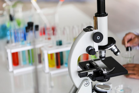Set of Chemical tube development and pharmacy in laboratory,biochemistry and research technology concept.の写真素材