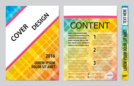 Cover book presentation designのイラスト素材