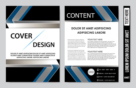 Cover book presentation designのイラスト素材