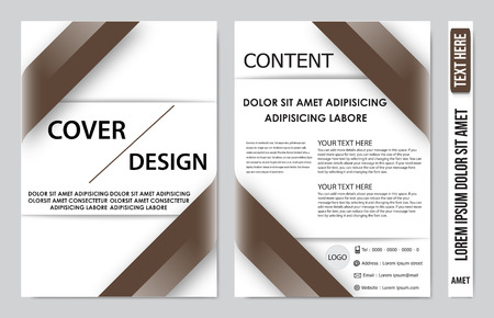 Cover book presentation designのイラスト素材