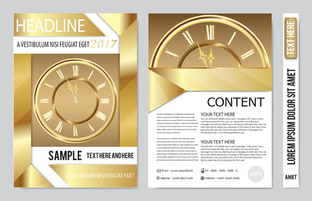 Cover book presentation report design template backgroundのイラスト素材