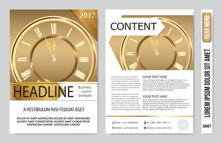Cover book presentation report design template backgroundのイラスト素材