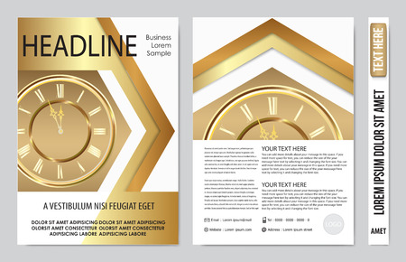 Cover book presentation report design template backgroundのイラスト素材