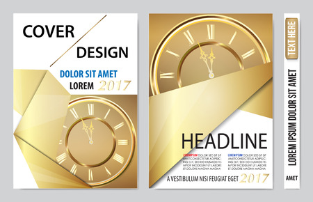 Cover book presentation report design template backgroundのイラスト素材