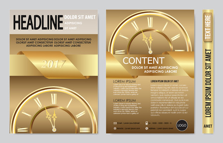 Cover book presentation report design template backgroundのイラスト素材