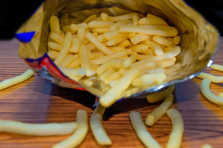 Potato plate in the bagの写真素材
