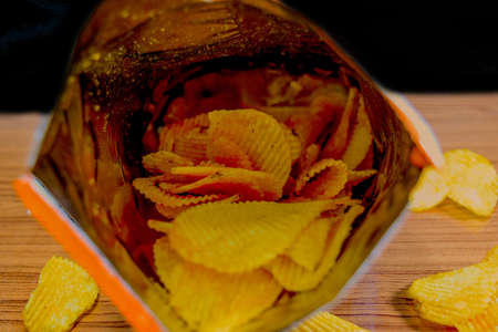 Potato plate in the bagの写真素材