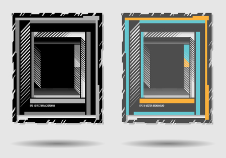 Abstract cover style used for poster, brochure, magazine, card, book, flyer, banner, anniversary Trendy corporate style.のイラスト素材