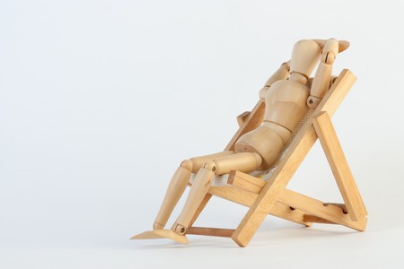 Relax with the beach chair conceptの写真素材
