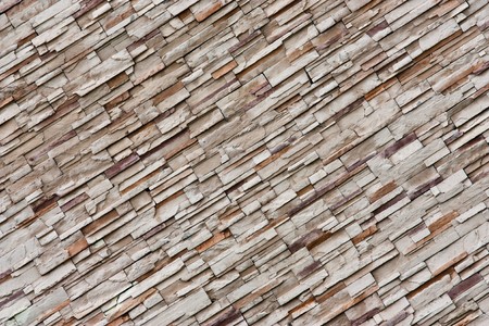 Pattern of White Rough Brick Wall