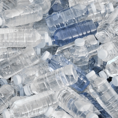Pile of fresh water bottlesの写真素材