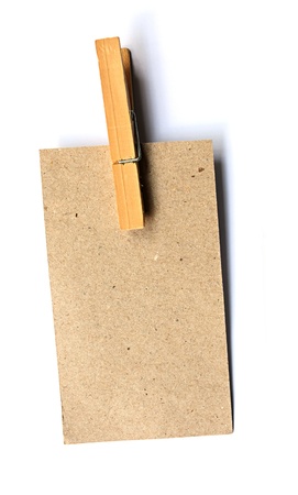 Brown Paper Wood Clipの写真素材