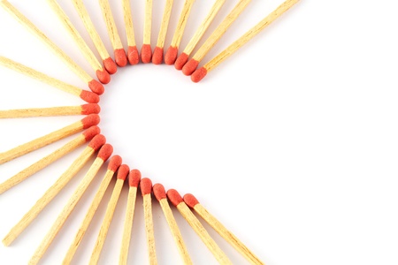 Match Arrange in Heartの写真素材