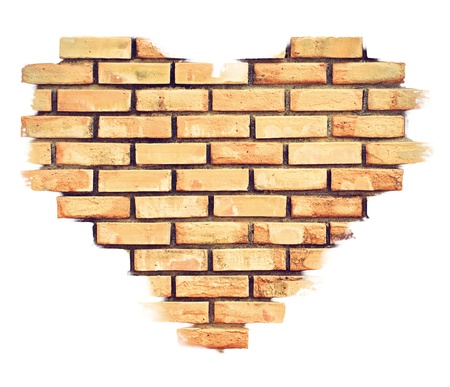 Heart Brickの写真素材