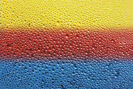 Water drop on glassの写真素材