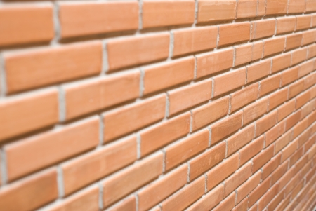Brick wall with narrow depth of fieldの写真素材
