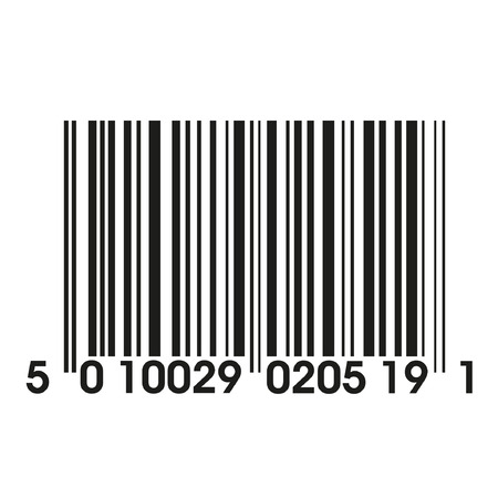 a simple barcode for decorative illustration over white backgroundsのイラスト素材
