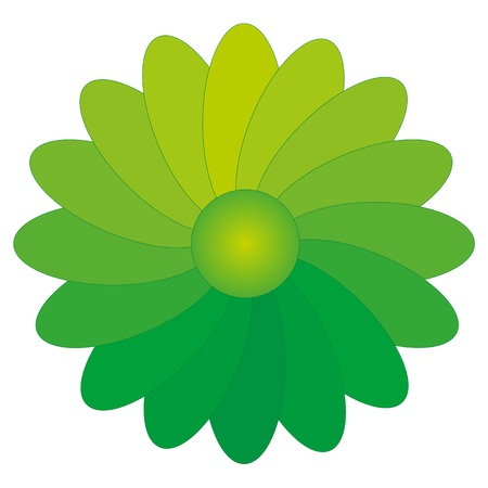 using a flower for the illustration of the gradientのイラスト素材