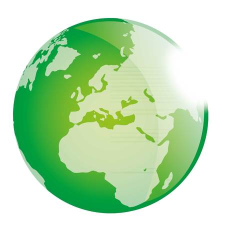 a 3D illustration of planet earthのイラスト素材