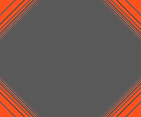 Grey background with frame made of color gradient red stripes in all 4 cornersの写真素材