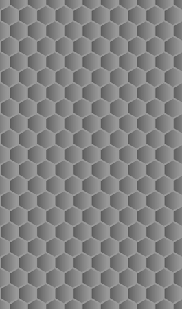 Seamless hexagon texture greyの写真素材