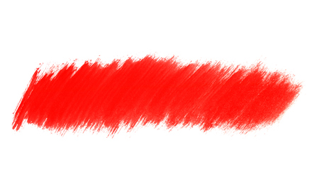 Isolated pencil stripes with red colorの写真素材