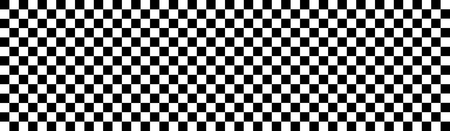 Wide background banner checkered black and white