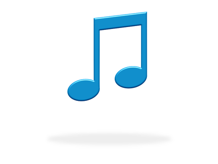 Blue Music icon - Symbol for Sound, Song, Musical or Radioの写真素材