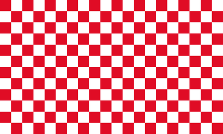 Checkered background texture with red and white colorの写真素材