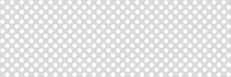 Light grey and white polka dots background bannerの写真素材