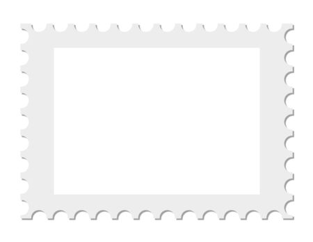 Empty blank frame showing stampの写真素材
