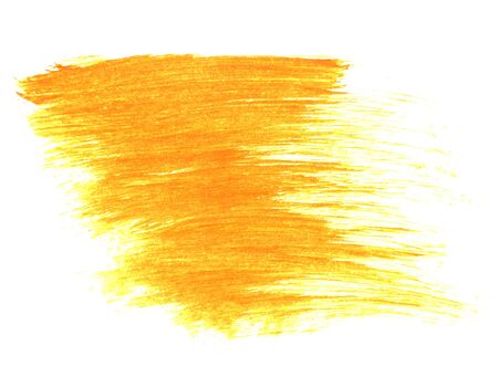 Dirty sketch of hand painted grunge texture made with orange brushの写真素材
