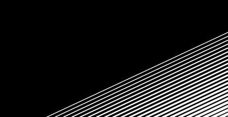 Black background banner with diagonal gradient stripes