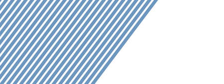 Striped background banner with blue white color