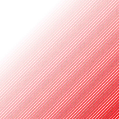 Red and white abstract background with gradient diagonal stripesの写真素材