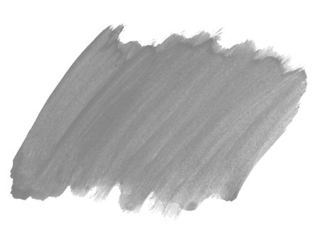 Grey watercolor backgrund made with brushの写真素材