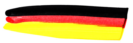 Painted flag of germany made with brushの写真素材