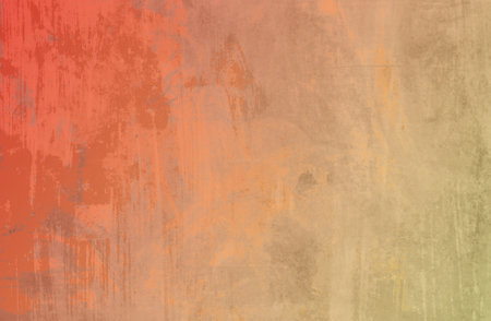 Grunge wall with gradient red orange colorの写真素材