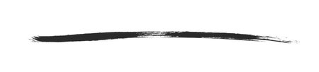 Brushstroke banner: Black color on white backgroundの写真素材