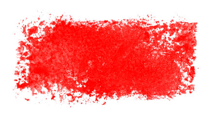 Red painted grunge texture made with paintbrushの写真素材