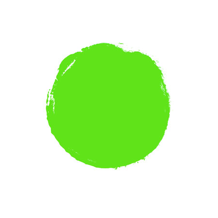Button template: Green paintbrush circleの写真素材