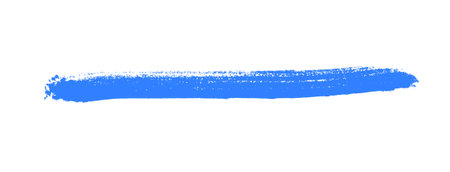 Brush stroke with blue color - Painted bannerの写真素材