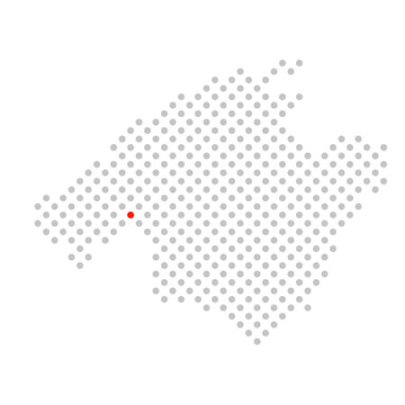 Palma - Dotted map of Mallorca with red markingの写真素材