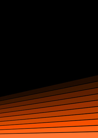 Gradient layout template frame black and orange with diagonal stripesの写真素材