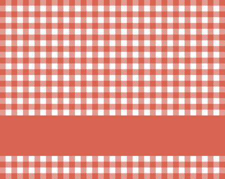 Decorative classic tablecloth pattern red and white with copy spaceの写真素材