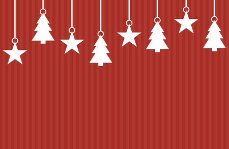 Christmas banner templateswith red stripesの写真素材