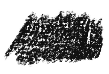 Sketch of black chalk drawing on white backgroundの写真素材