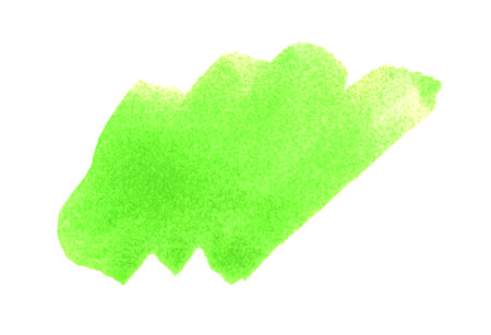 Paintbrush drawing: Light green watercolour background textureの写真素材